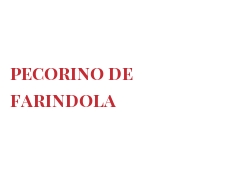 Fromages du monde - Pecorino de Farindola